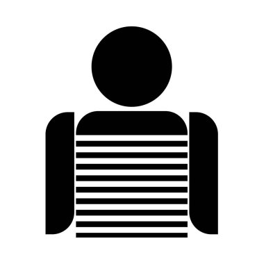 Siyah simgedir denizci .