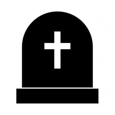 Siyah simgedir mezar taşı .