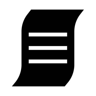 Siyah simgesi olan belge .