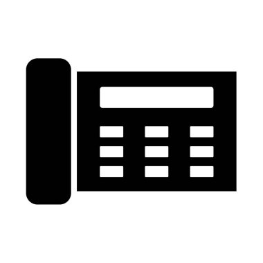 Siyah simgedir Faks .