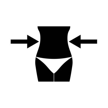 Kadın kavramı zayıflama siyah simge yoktur .