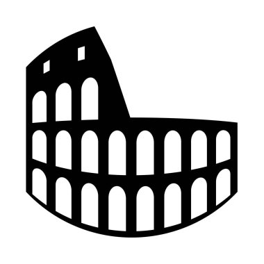 Siyah simgedir coliseum .