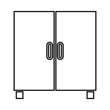 Dolap veya siyah simgedir dolabı .