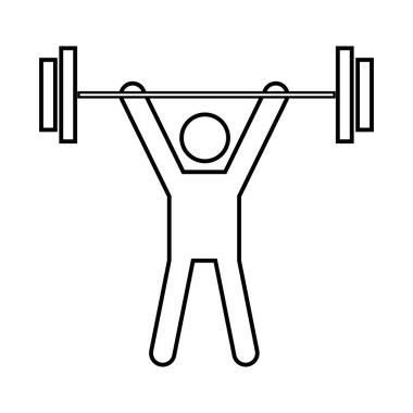 Adam uping kilo siyah simgesidir .