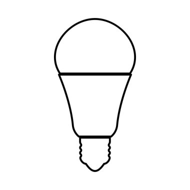 Siyah simgedir ampul led .