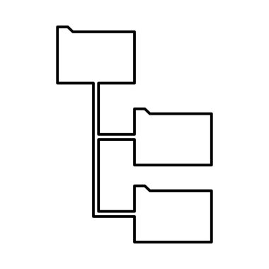 Siyah simgedir klasör yapısı .