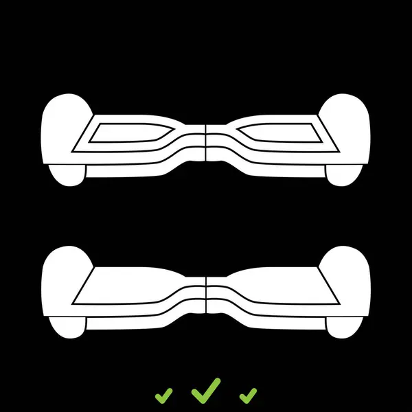 それは白いアイコン Gyroboard . — ストックベクタ