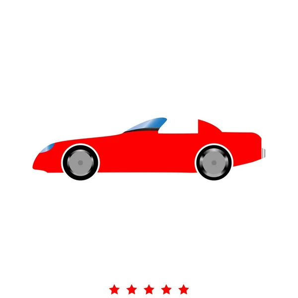 Icono del coche. Estilo plano — Vector de stock