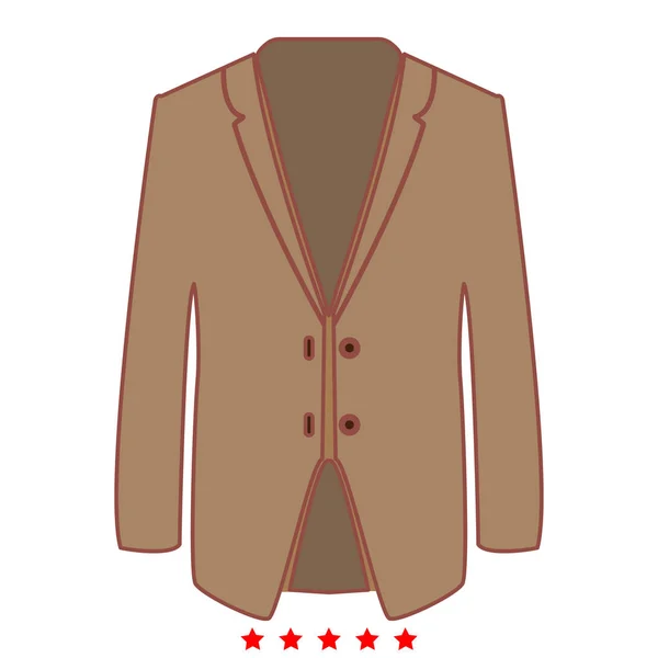 Business suit-ikonen. Platt stil — Stock vektor