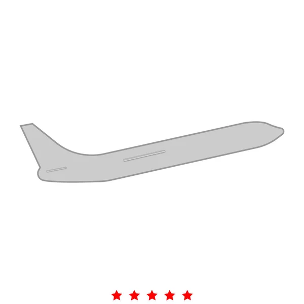 Flugzeug-Ikone. flacher Stil — Stockvektor