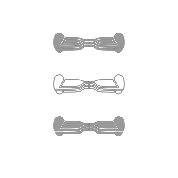 Gyroboard pictogram. Grey instellen . — Stockvector