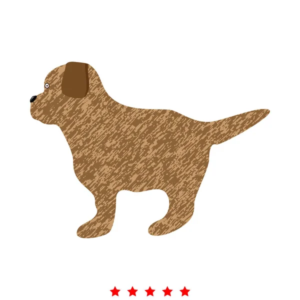 Icono de cachorro. Color diferente  . — Archivo Imágenes Vectoriales