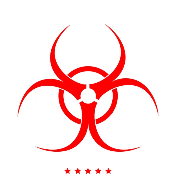 Biological danger icon . Different color . — Stock Vector