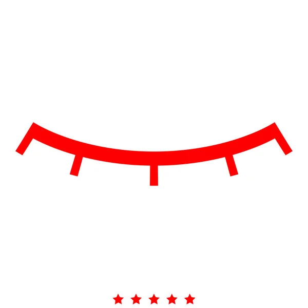 Ícone de olho fechado Ilustração cor preenchimento estilo — Vetor de Stock