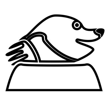 Köstebek siyah renk simgesi düz tarzı Bahçe zanaat için basit örnek