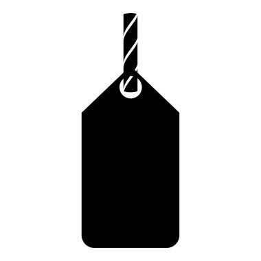 İp simge siyah renk illüstrasyon düz stil basit resim üzerinde etiket