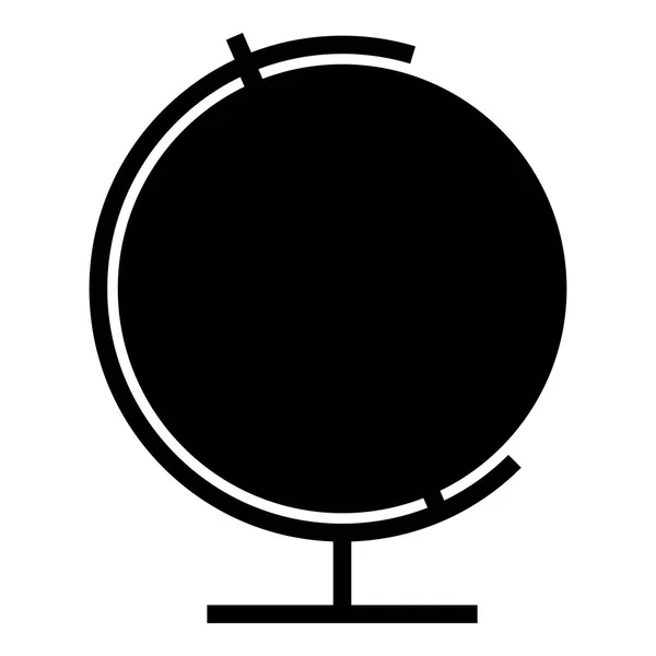 Globo icono color negro ilustración plano estilo simple imagen — Vector de stock