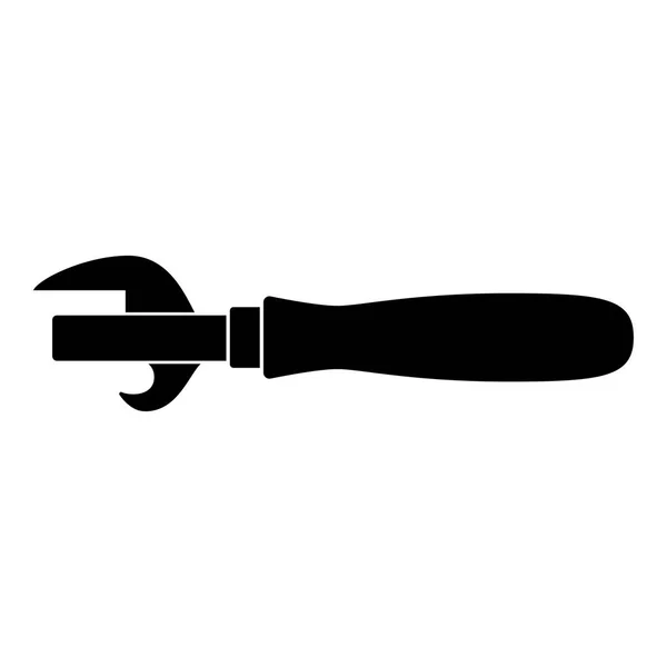 Retro öppnare eller retro Swiss knife icon svart färg illustration platt stil enkel bild — Stock vektor