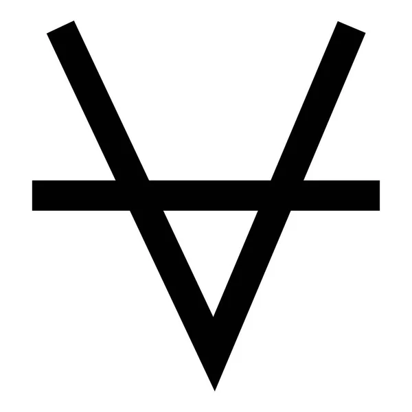 Toro sumbol icono color negro ilustración estilo plano imagen simple — Vector de stock
