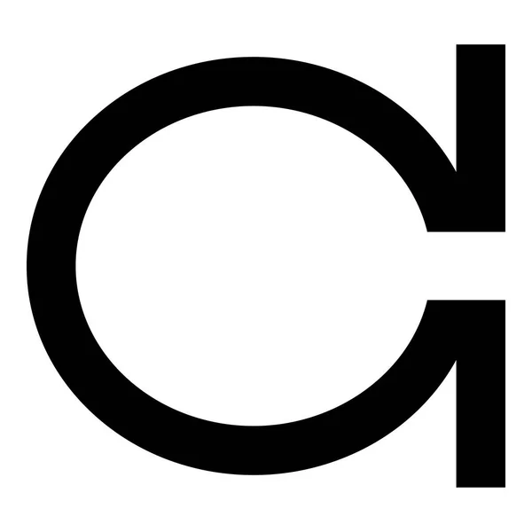 Icono de símbolo de pescado color negro ilustración estilo plano imagen simple — Vector de stock
