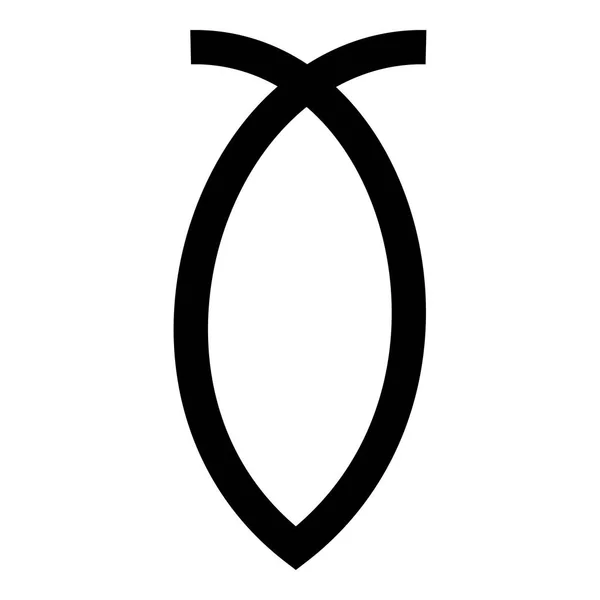 Bull symbol ikonen svart färg illustration platt stil enkel bild — Stock vektor