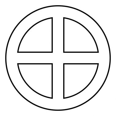 Sembol dünya simgesi siyah renk illüstrasyon düz stil basit resim