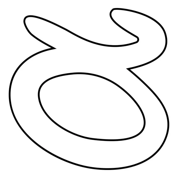 Toro símbolo para la religión icono raro color negro ilustración estilo plano imagen simple — Vector de stock