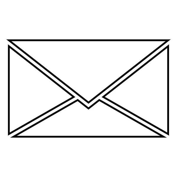 Icône lettre illustration couleur noir style plat image simple — Image vectorielle