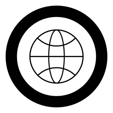 Daire içinde siyah renk simgesi beyaz veya yuvarlak