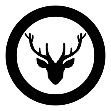 Geyik simge siyah renk Daire Başkanı