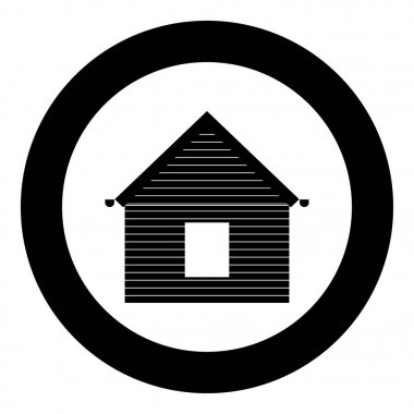 Daire açık simge siyah renkte dış cephe kaplaması