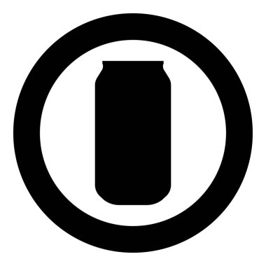 Daire veya yuvarlak simge siyah renkte olabilir