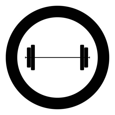 Halter simge siyah renkli daire içinde