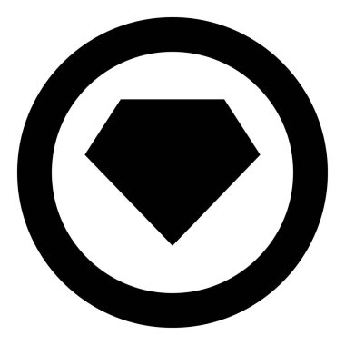 Süper kahraman şablon simgesi siyah renkli daire içinde