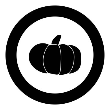 Kabak simge siyah renkli daire içinde