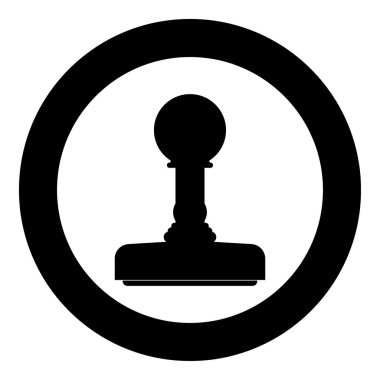 Lastik pullar simge siyah renkli daire içinde