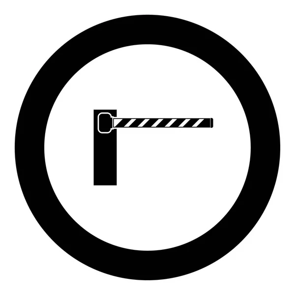 Barrier icon black color in circle — Stock Vector