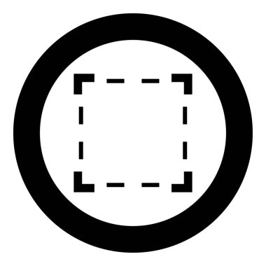 Kırpma siyah kutsal kişilerin resmi içinde daire vektör çizim