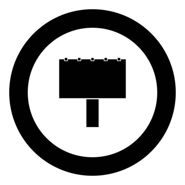 Dışarıda siyah kutsal kişilerin resmi içinde daire vektör çizim