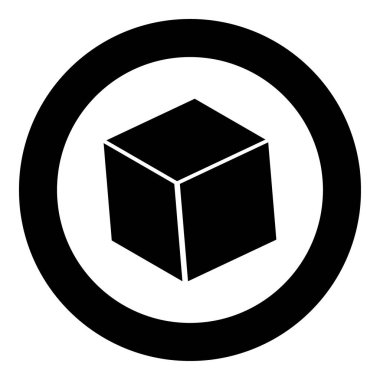 Küp Siyah simgesini daire