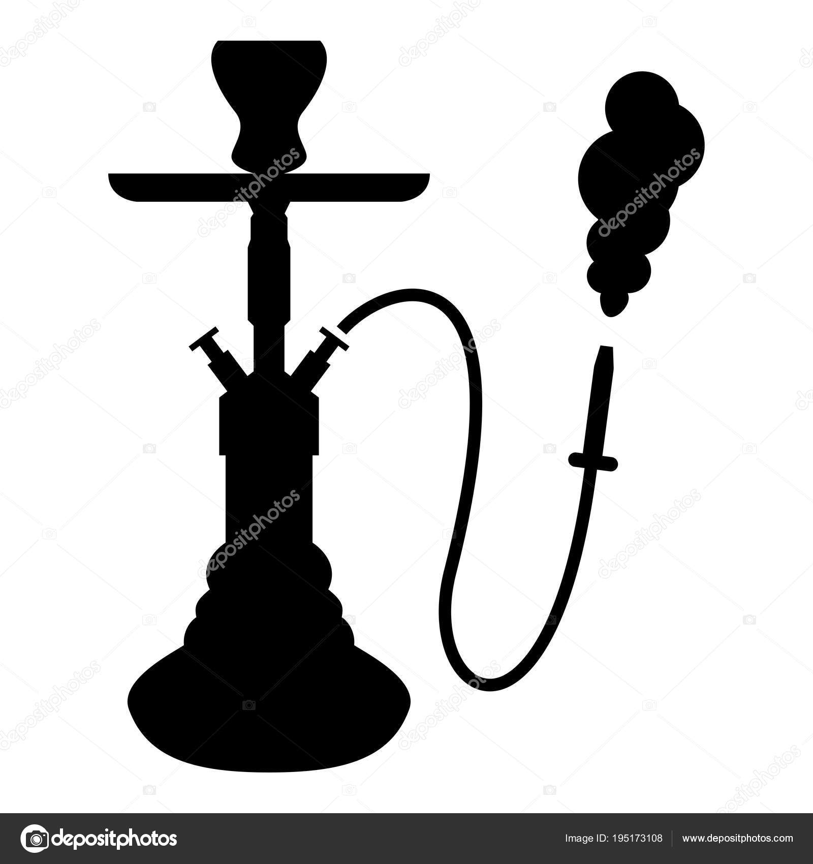Hookah Shisha Icon Black Color Illustration Flat Style Simple Image Stock Vector Image By C Seregasss435