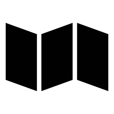 Simge siyah renkli düz stil basit görüntü illüstrasyon göster