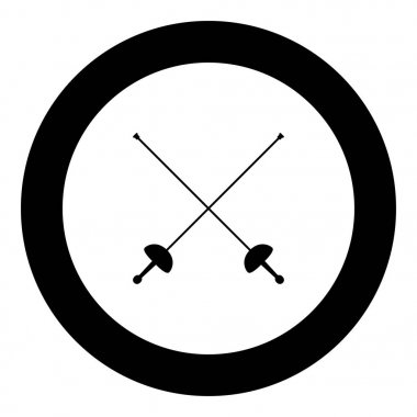 Simge siyah renk eskrim için kılıç basit görüntü illüstrasyon vektör