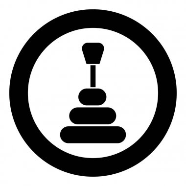 Şekil değiştiren simge siyah renk vektör görüntü illüstrasyon basit dişli