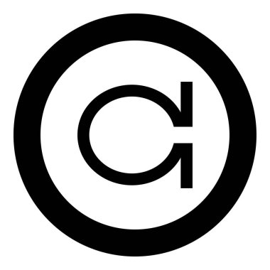 Balık sembol simge siyah renk vektör basit görüntü illüstrasyon