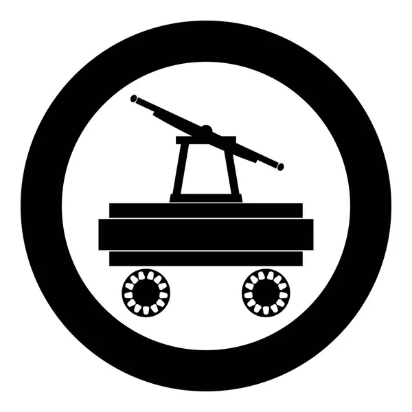 Handcar icône noir vecteur de couleur illustration image simple — Image vectorielle