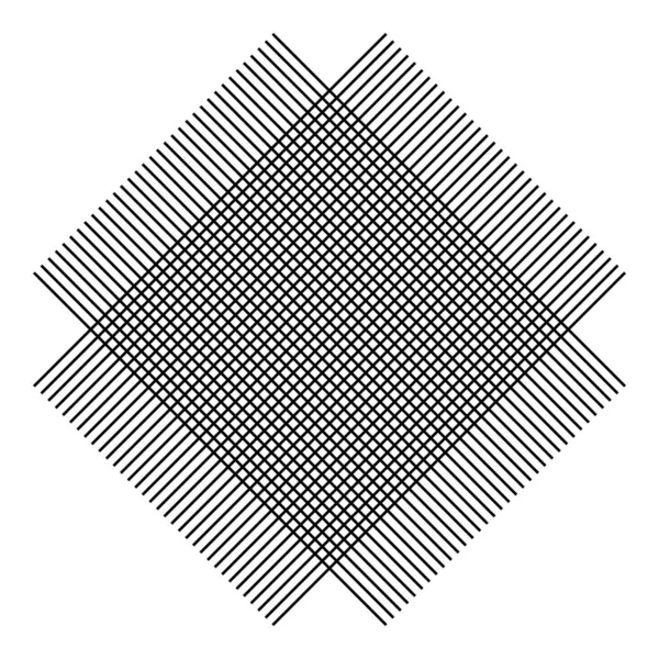 Mřížka z čar Symbol ikony tkaniny černá barva vektor ilustrace plochý styl — Stockový vektor