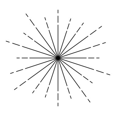 Güneş patlaması ışınları Radyal ışın ışınları Parıltı Parıltı Parıltı Parıltı Parıltı Işık Çizgileri simgesi simgesi siyah renk çizimi düz resim