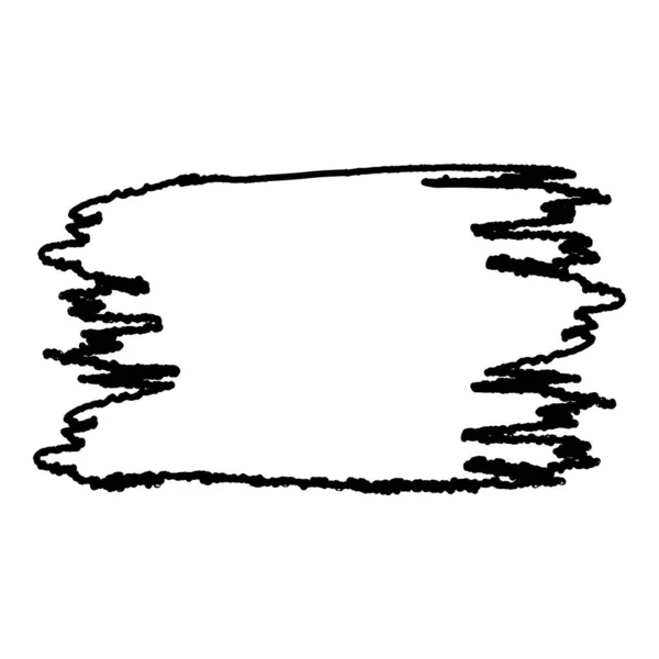 Grunge arkaplan el çizilmiş fırça Retro klasik soyut stil mürekkep ana hatlı siyah renk vektör çizimi düz resim — Stok Vektör