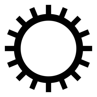 Duvar kağıdı simgesi simgesinde iyi ışık hızı tanımlaması siyah renk vektör illüstrasyonu düz resim